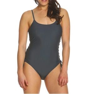 Sun & Sea Slate Grommet One-piece Swimsuit Women’s Size 22